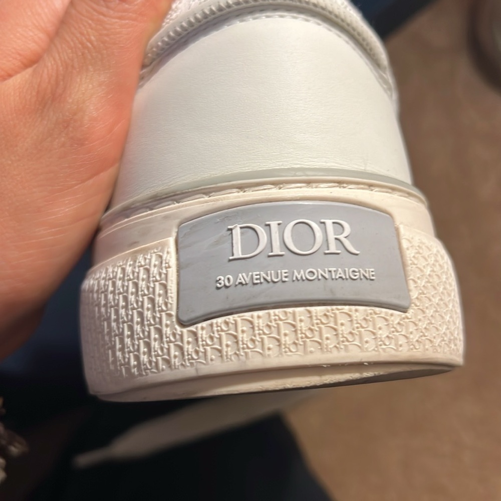 Dior B33 Spin Sneakers - White and Gray - Picture 6 of 12